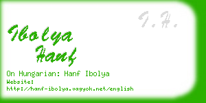 ibolya hanf business card